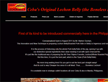 Tablet Screenshot of cebuslechonbelly.com